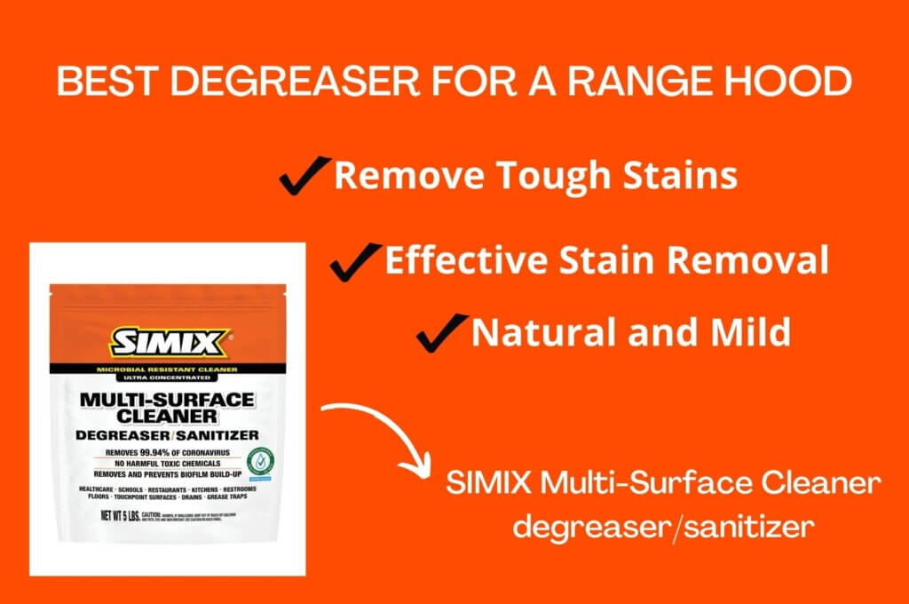 Best Degreaser for a Range Hood Simix MultiPurpose Degreaser
